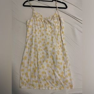 Cotton Candy LA White/Yellow Floral Tank Dress